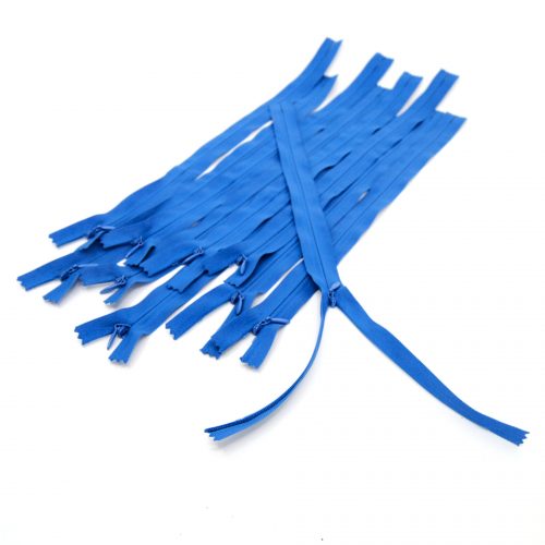 Concealed/Invisible Zip Blue 22cm 10 pc