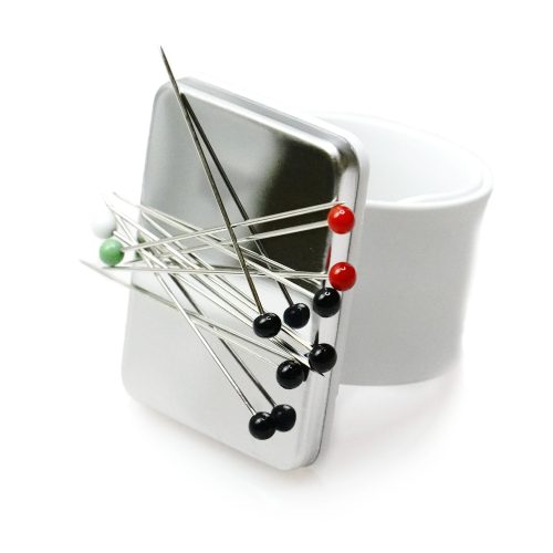 Magnetic Pin Cushion on a Wristband White