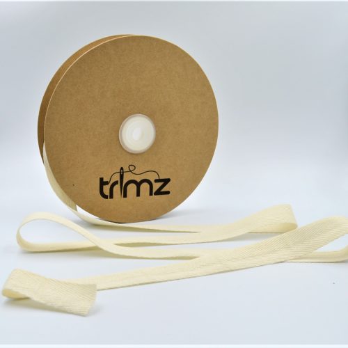 Cotton Herringbone Tape Natural 15mm