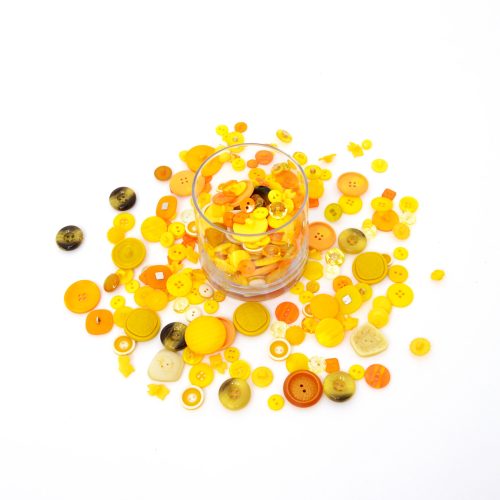 Assorted Yellow Buttons 250g